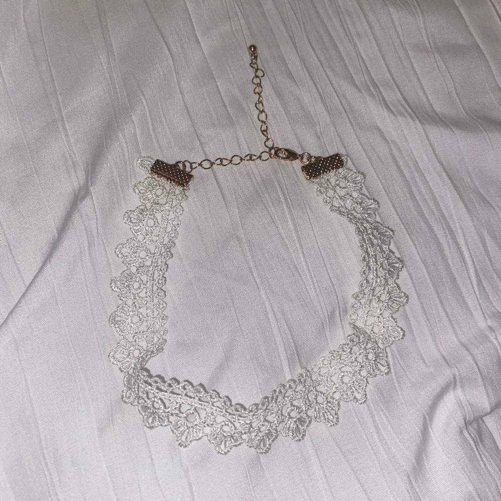 White Lace Choker